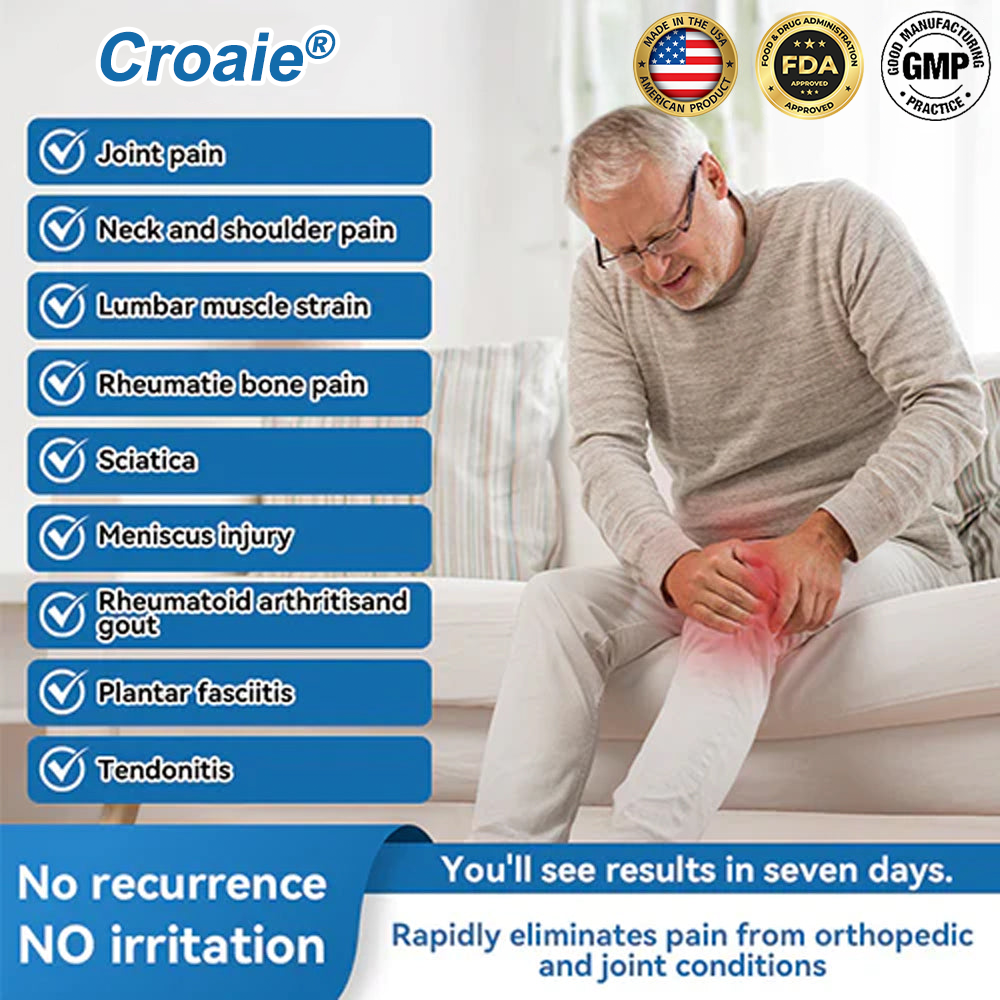 Croaie"ยฎ๐บ๐ธ ๐๐๐-๐๐๐ ๐๐จ๐ข๐ง๐ญ ๐๐๐๐ฅ๐ข๐ง๐  Capsules, 1000MG, Non-GMO, Gluten-Free, 60 Capsules๐ฆดTreats Arthritis, Neuropathy, Rheumatism, Sports Injuries & More๐