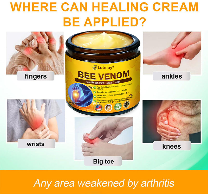 Lotmay® Bee Venom Pain Relief Joint Repair Cream 🐝🐝(Specially for older adults & FDA commends)