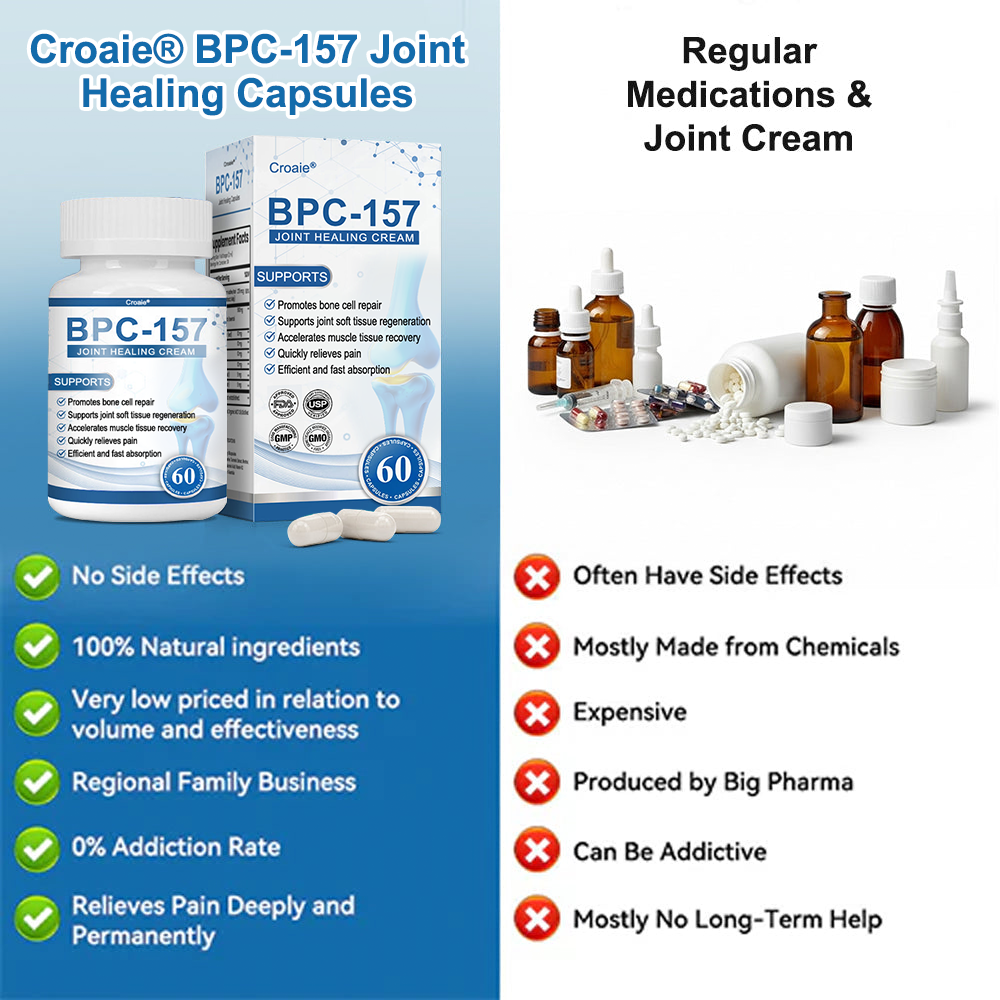 Croaie"ยฎ๐บ๐ธ ๐๐๐-๐๐๐ ๐๐จ๐ข๐ง๐ญ ๐๐๐๐ฅ๐ข๐ง๐  Capsules, 1000MG, Non-GMO, Gluten-Free, 60 Capsules๐ฆดTreats Arthritis, Neuropathy, Rheumatism, Sports Injuries & More๐