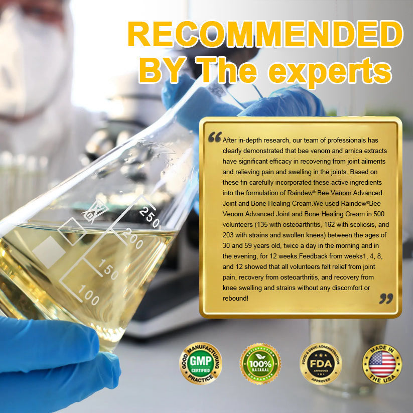 Raindew®Bee Venom Advanced Joint and Bone Healing Cream (👨⚕️Specifically developed for middle-aged and older adults)