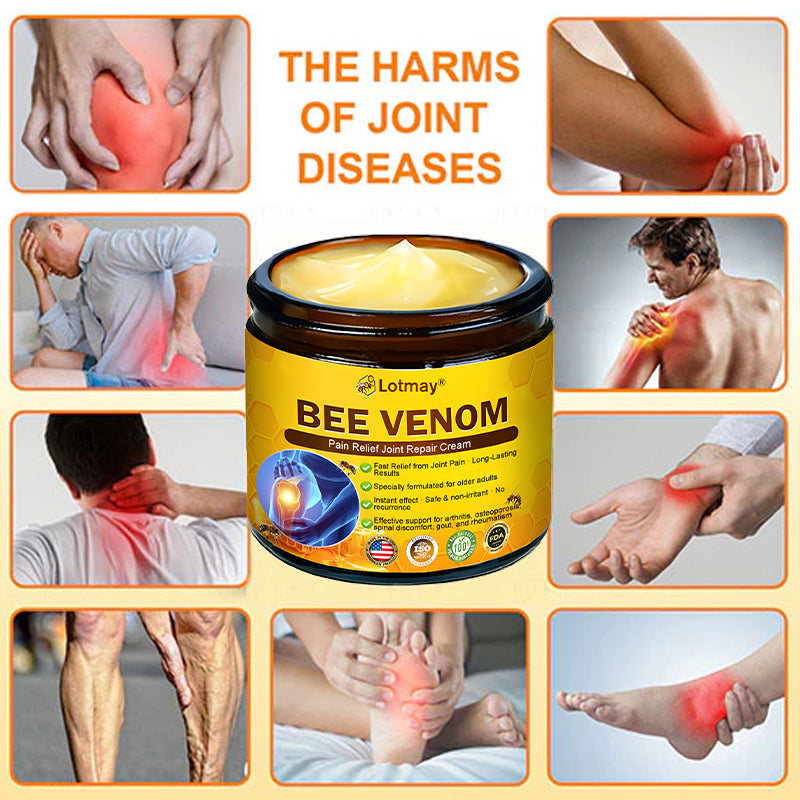 Lotmay® Bee Venom Pain Relief Joint Repair Cream 🐝🐝(Specially for older adults & FDA commends)