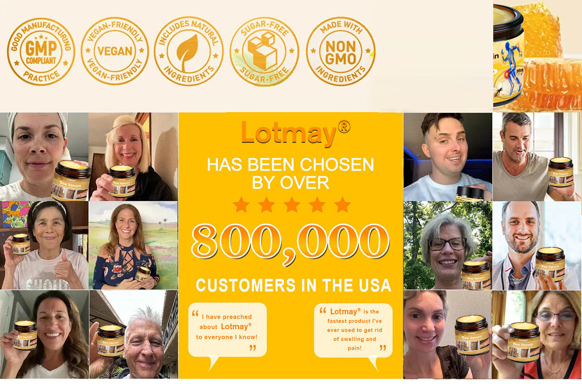 Lotmay® Bee Venom Analgesic Bone Repair Cream(👨⚕️Developed for the elderly,AAOS Certification)