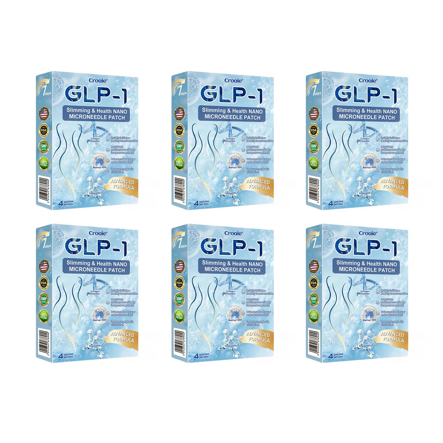FDA Official Store |🎁 Croaie® GLP-1 Nano-Microneedle Patch with Collagen & Matrixyl 3000丨Obesity, Cardiovascular Disease, Diabetes, Sleep Apnea, Joint Problems and More