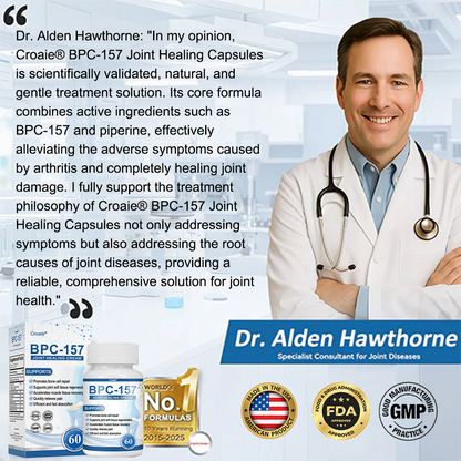 Croaie"®🇺🇸 𝐁𝐏𝐂-𝟏𝟓𝟕 𝐉𝐨𝐢𝐧𝐭 𝐇𝐞𝐚𝐥𝐢𝐧𝐠 Capsules, 1000MG, Non-GMO, Gluten-Free, 60 Capsules🦴Treats Arthritis, Neuropathy, Rheumatism, Sports Injuries & More🏆