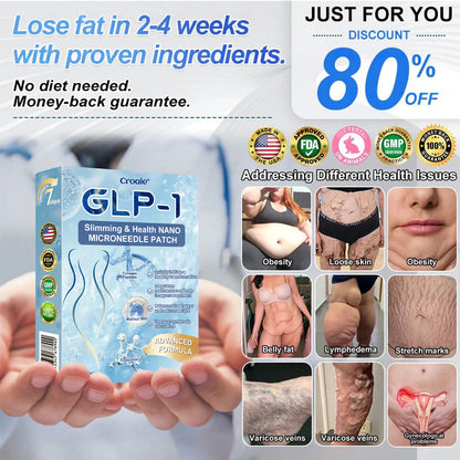 Official Store |🎁 Croaie® GLP-1 Nano-Microneedle Patch with Collagen & Matrixyl 3000丨Obesity, Cardiovascular Disease, Diabetes, Sleep Apnea, Joint Problems and More